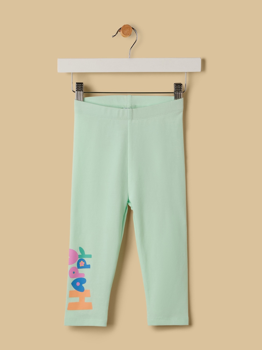 Slogan Print Leggings
