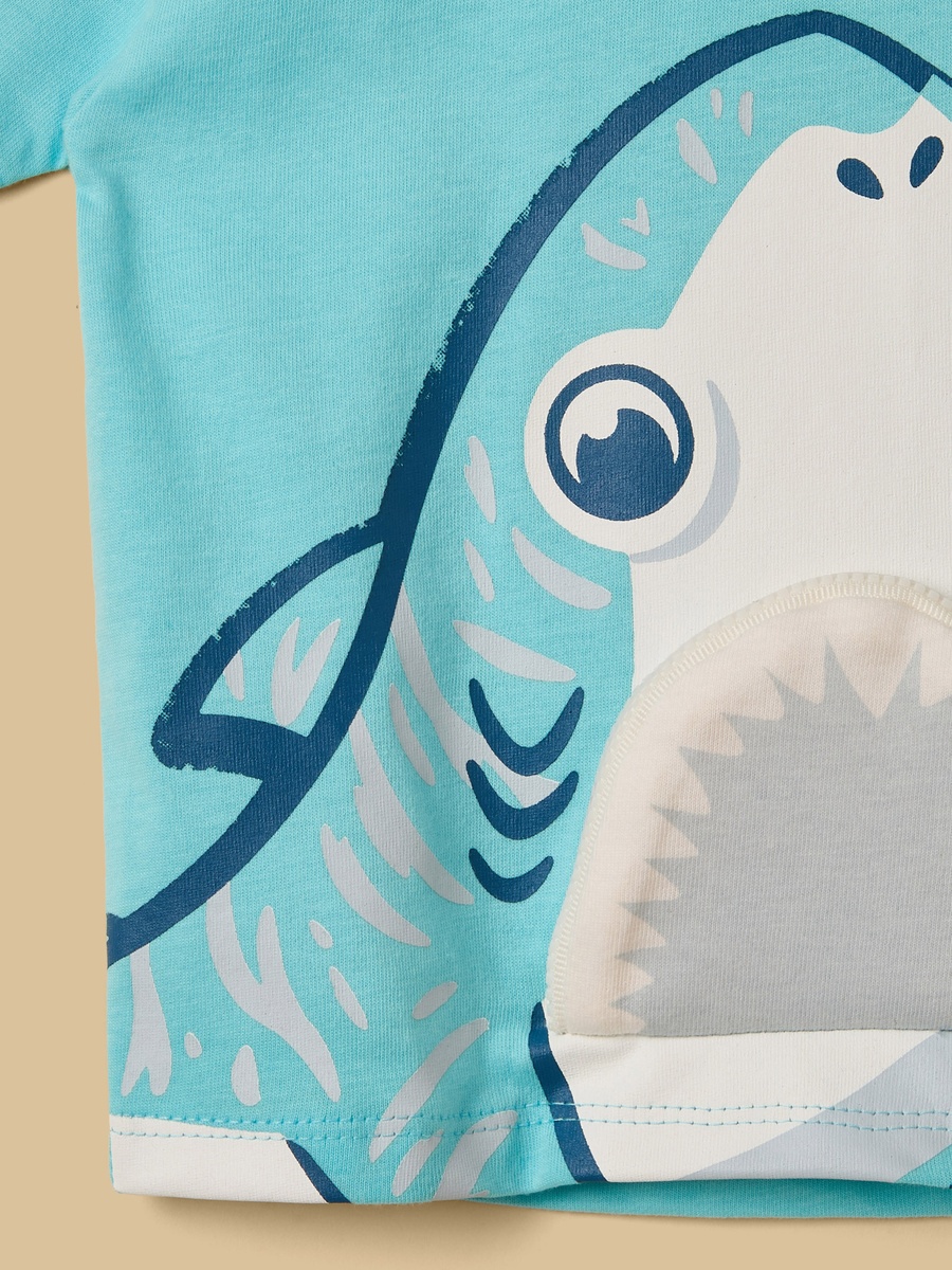 Shark 3D Print T-Shirt and Shorts Set