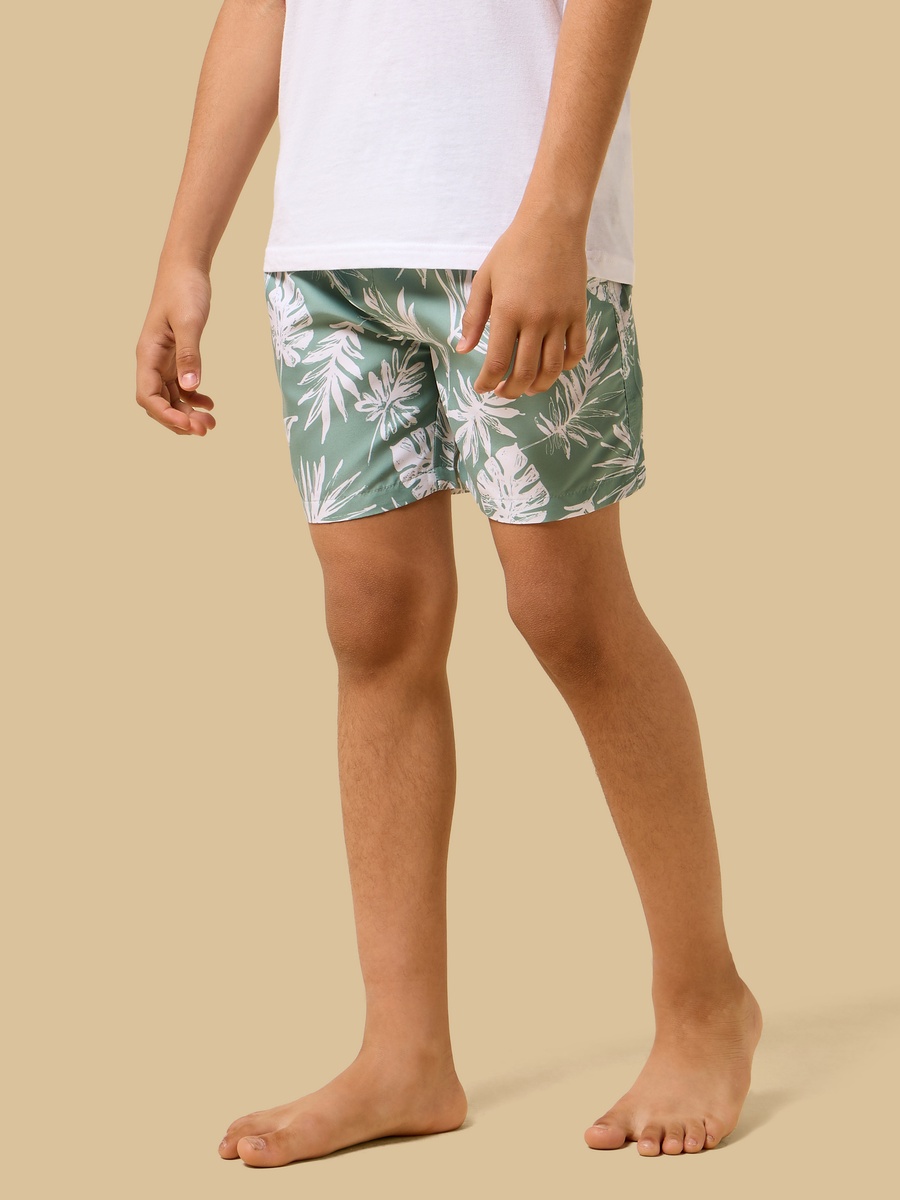 Tropical Print Swim Shorts