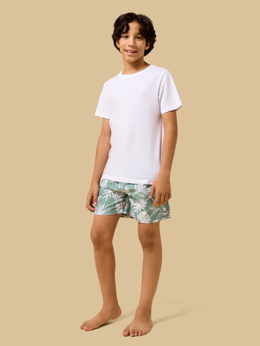 Tropical Print Swim Shorts