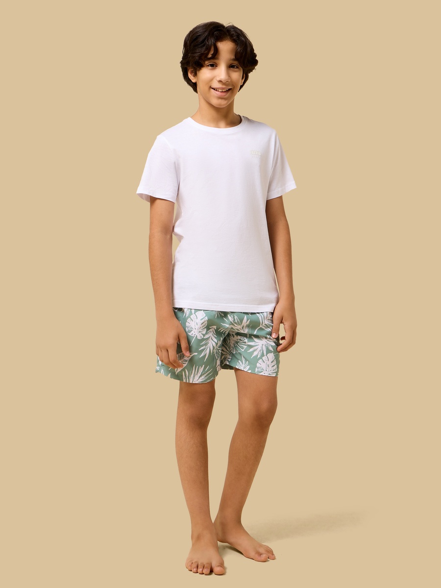 Tropical Print Swim Shorts