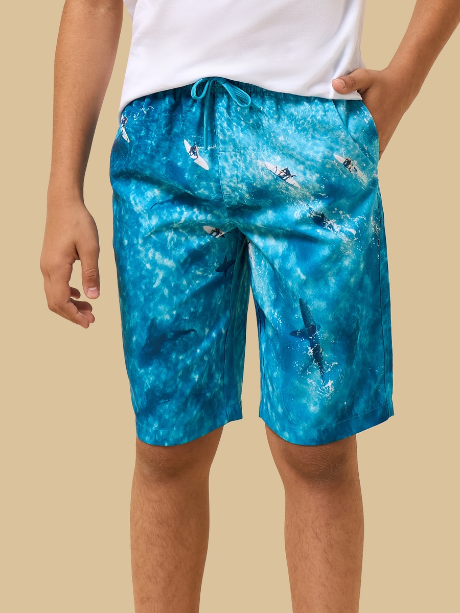 Kayaking Print Swim Shorts