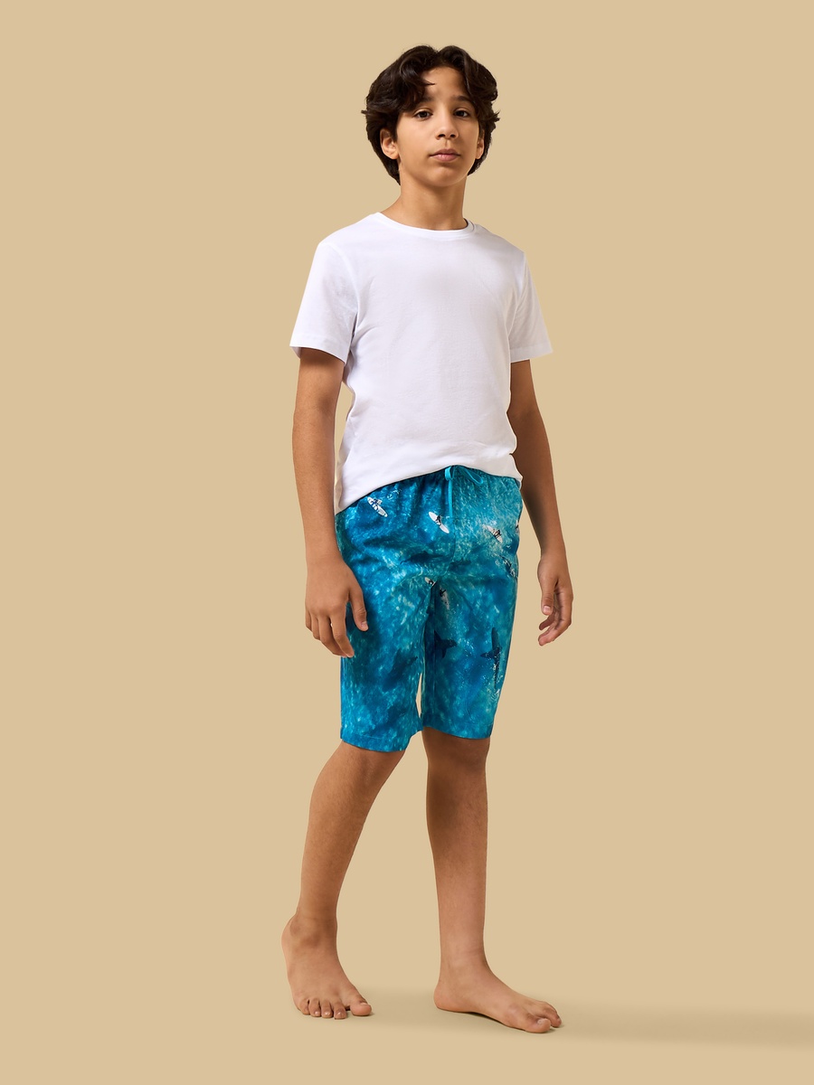 Kayaking Print Swim Shorts
