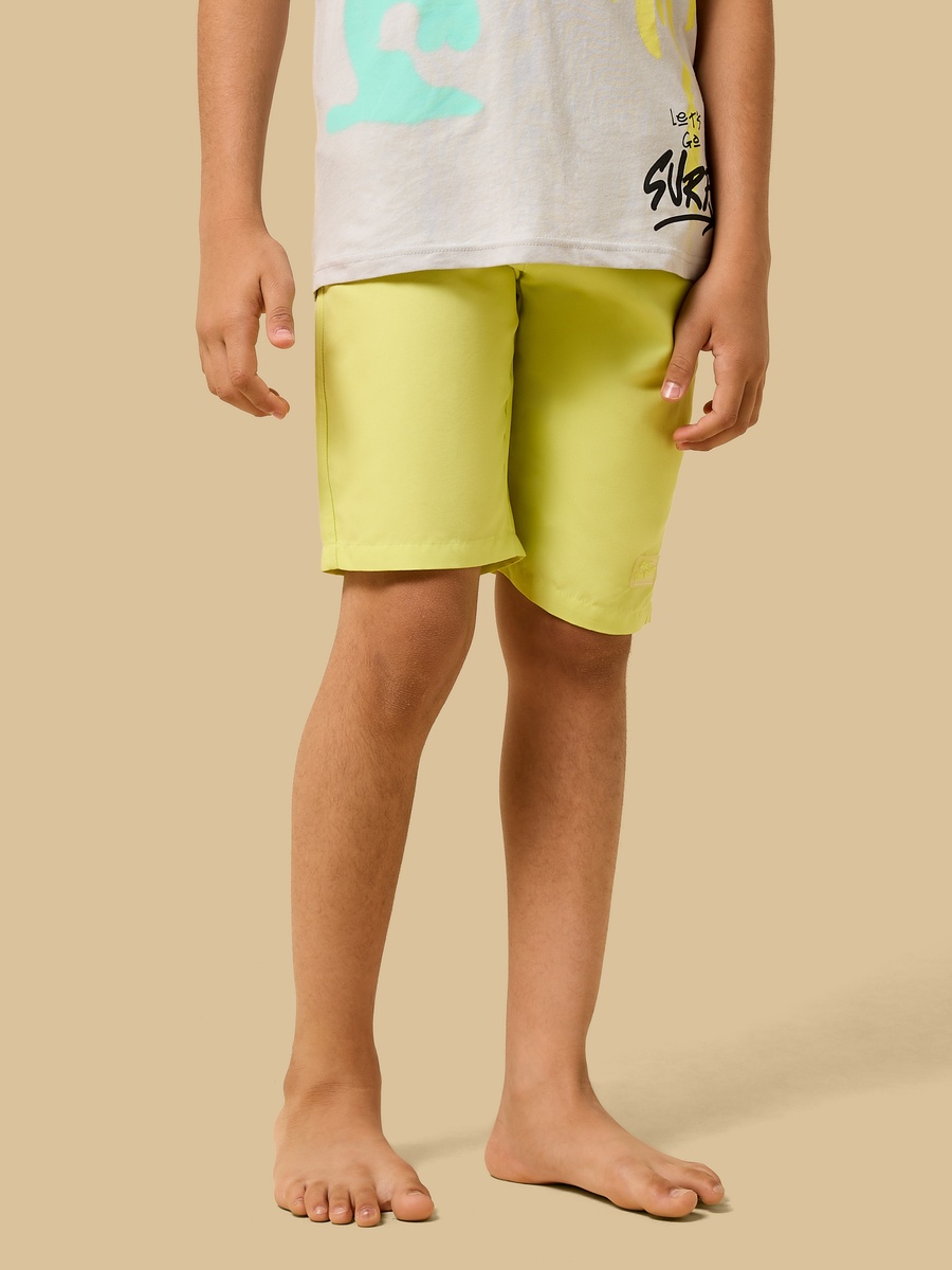 Surf Print Swim Vest and Shorts Set