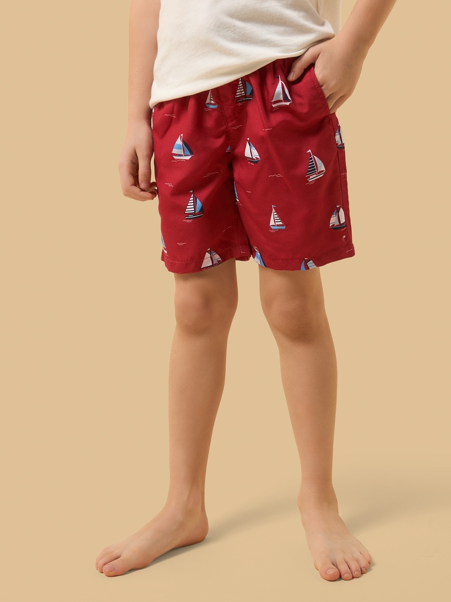 Boat Print Swim Shorts