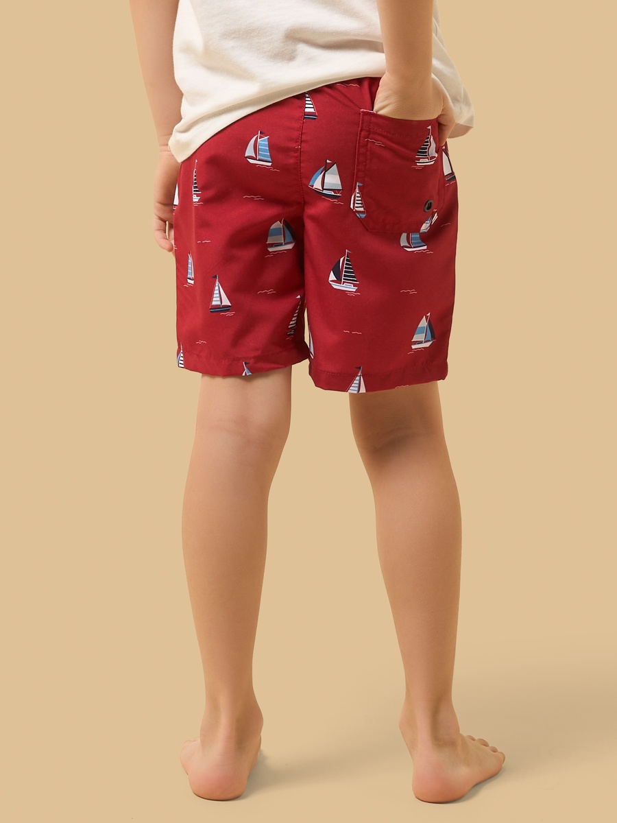 Boat Print Swim Shorts