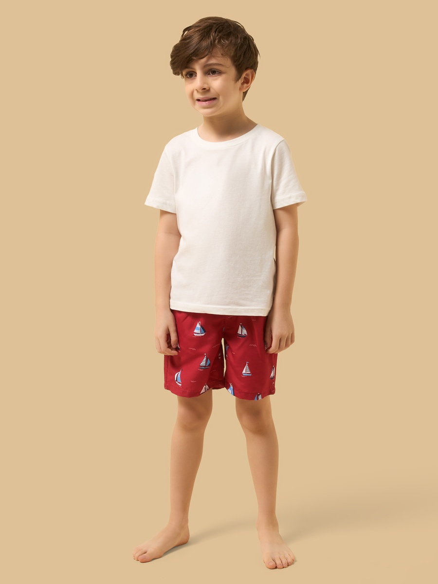Boat Print Swim Shorts