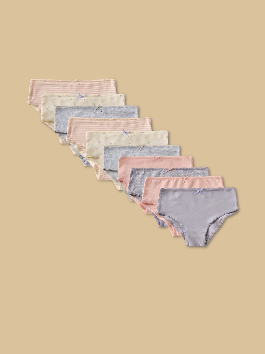 Pack of 10 - Bow Accent Briefs