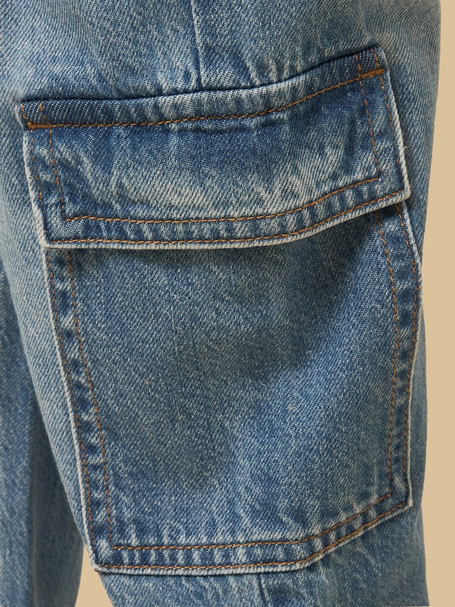 Pull-On Cargo Jeans