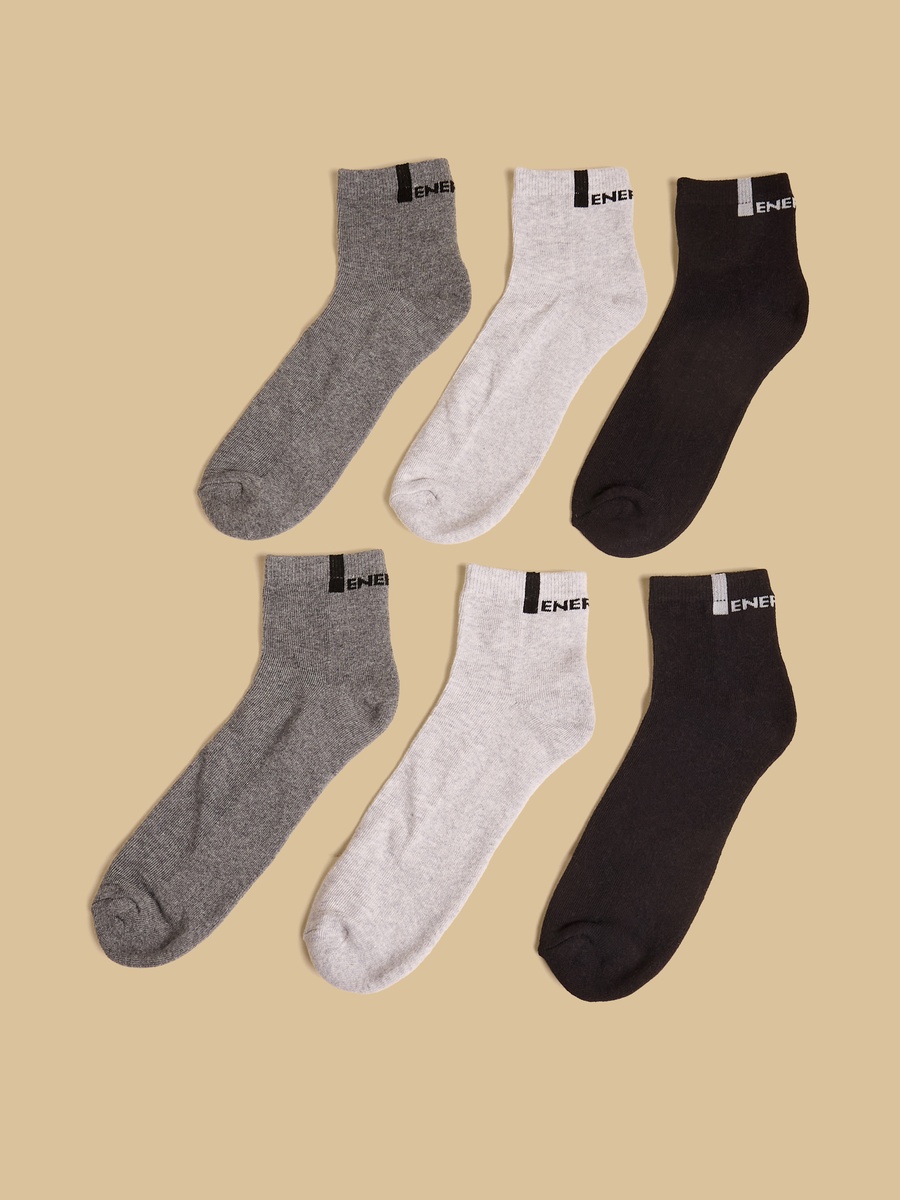 Pack of 3 - Half Terry Ankle Length Sports Socks