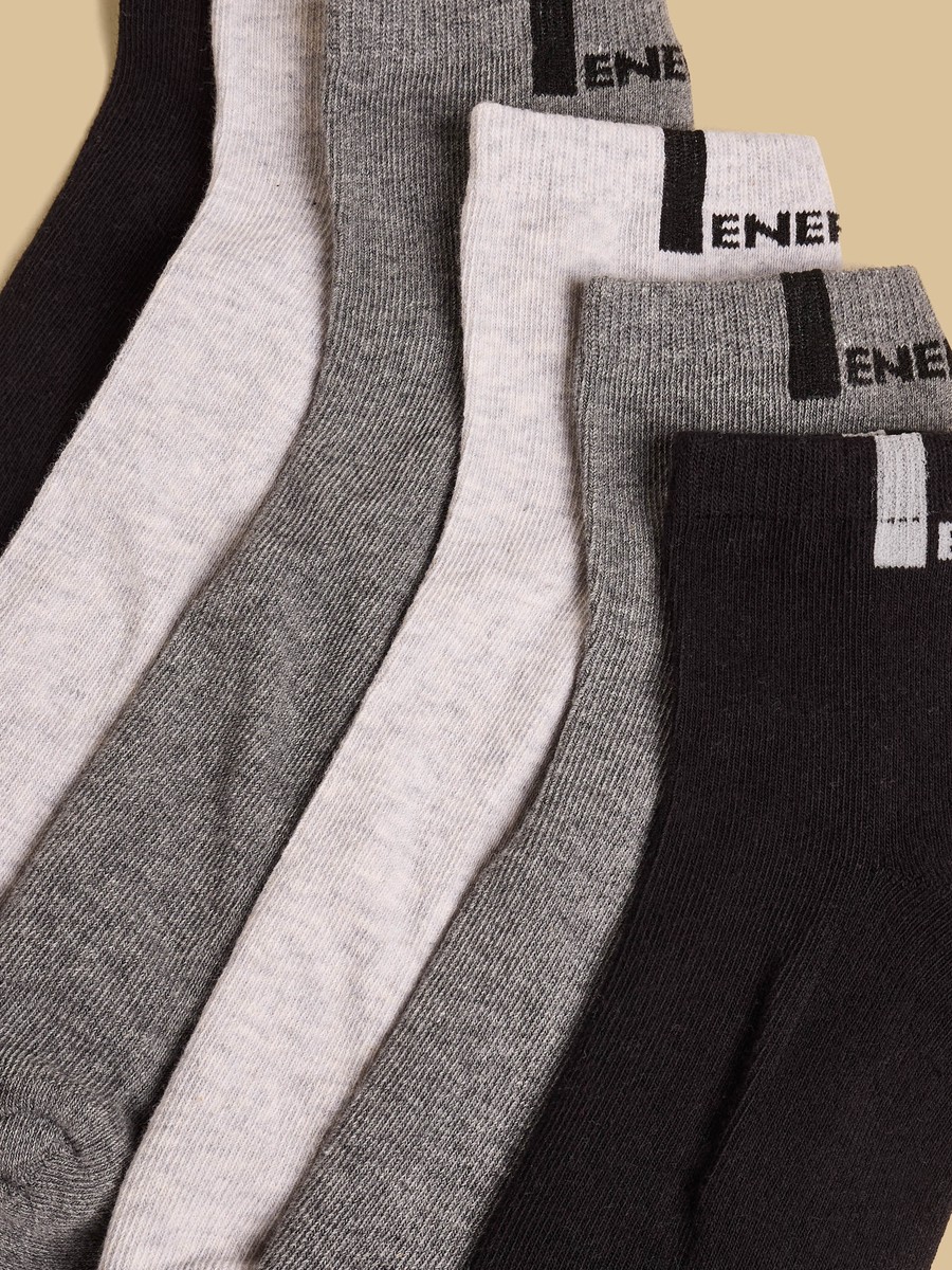Pack of 3 - Half Terry Ankle Length Sports Socks