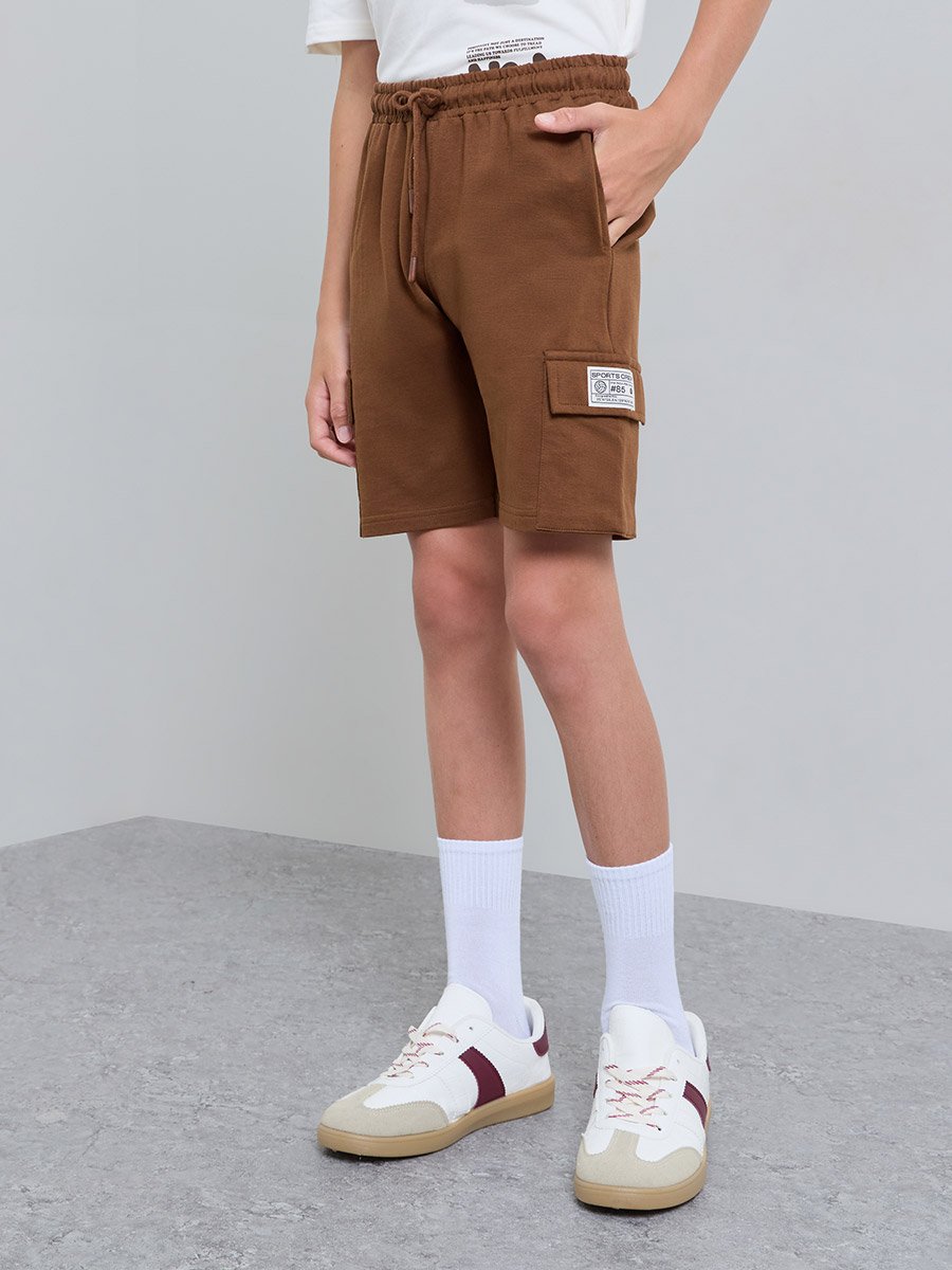 Teen Boys Oversized T-Shirt and Cargo Shorts Set