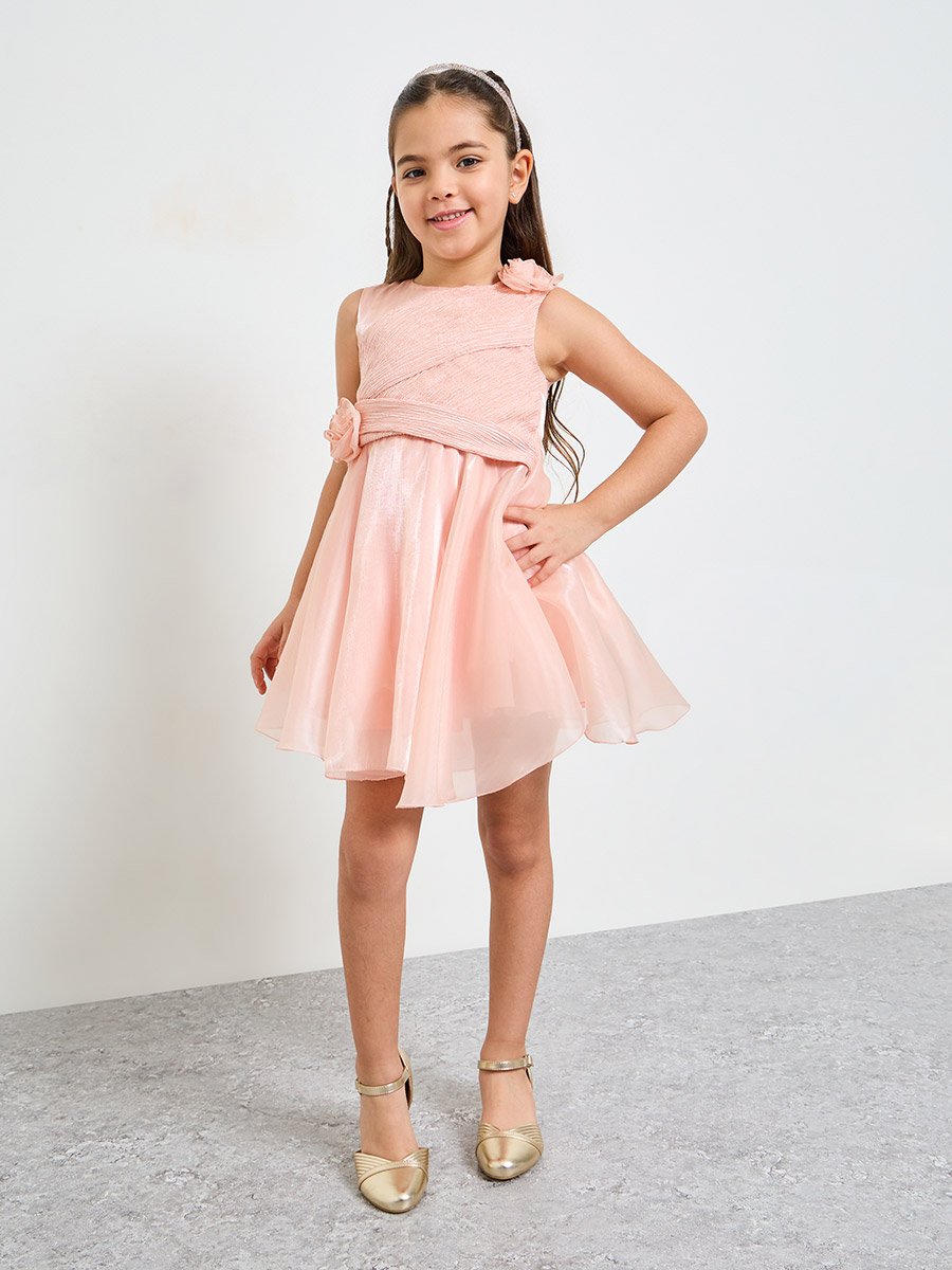 Girls A-Line Knee-Length Dress