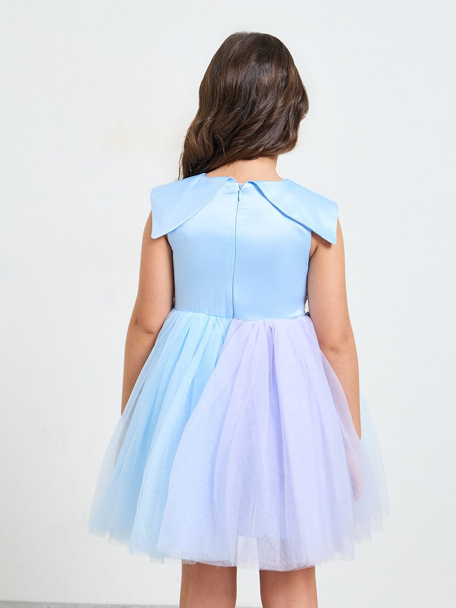 Girls A-Line Knee-Length Tulle Dress