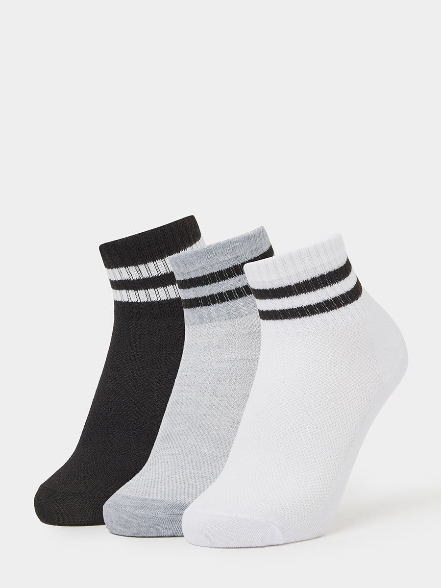 Pack of 3 - Kids Striped Ankle Socks