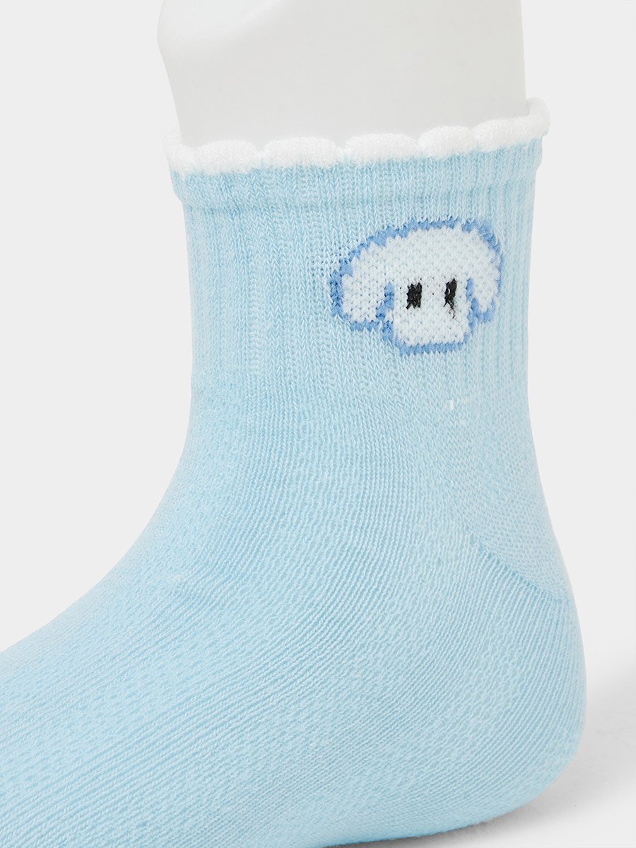 Girls Pack of 5 - Ribbed Ankle Socks