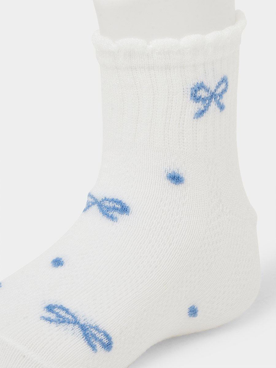 Girls Pack of 5 - Ribbed Ankle Socks