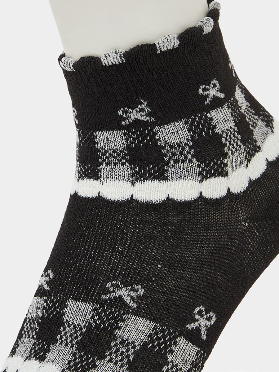 Girls Pack of 5 - Bow Detail Ankle Socks
