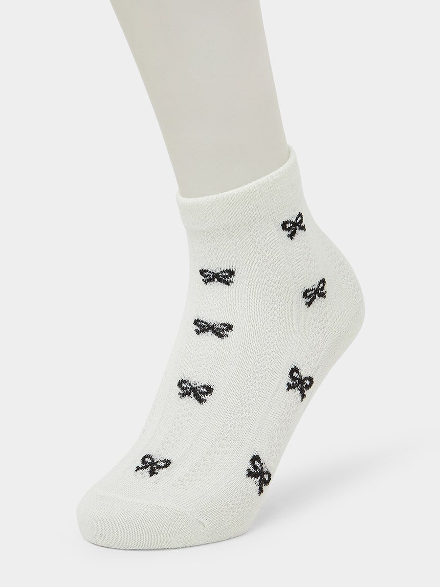 Girls Pack of 5 - Bow Detail Ankle Socks