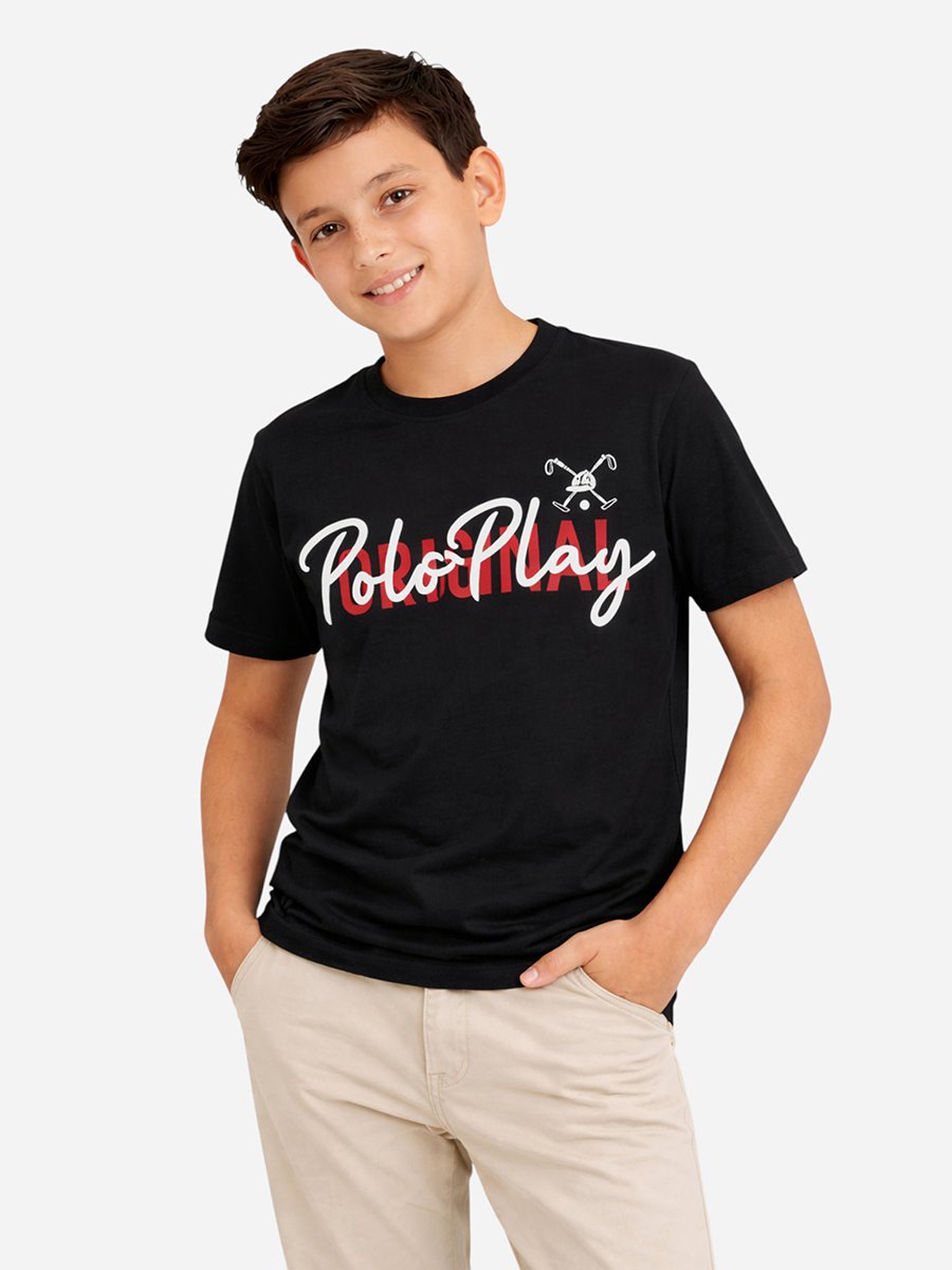 Teen Boys Graphic Logo Crew Neck T-Shirt