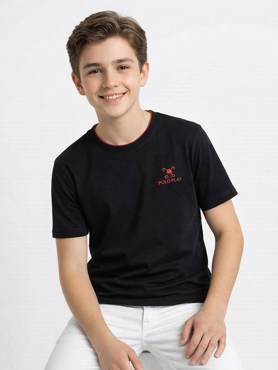 Teen Boys Logo Crew Neck T-Shirt