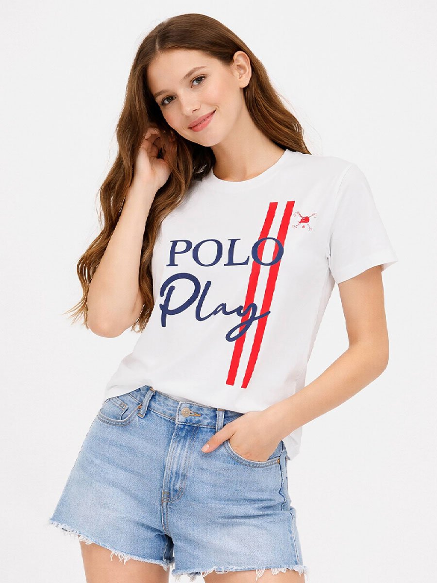 Teen Girls Graphic Logo Crew Neck T-Shirt