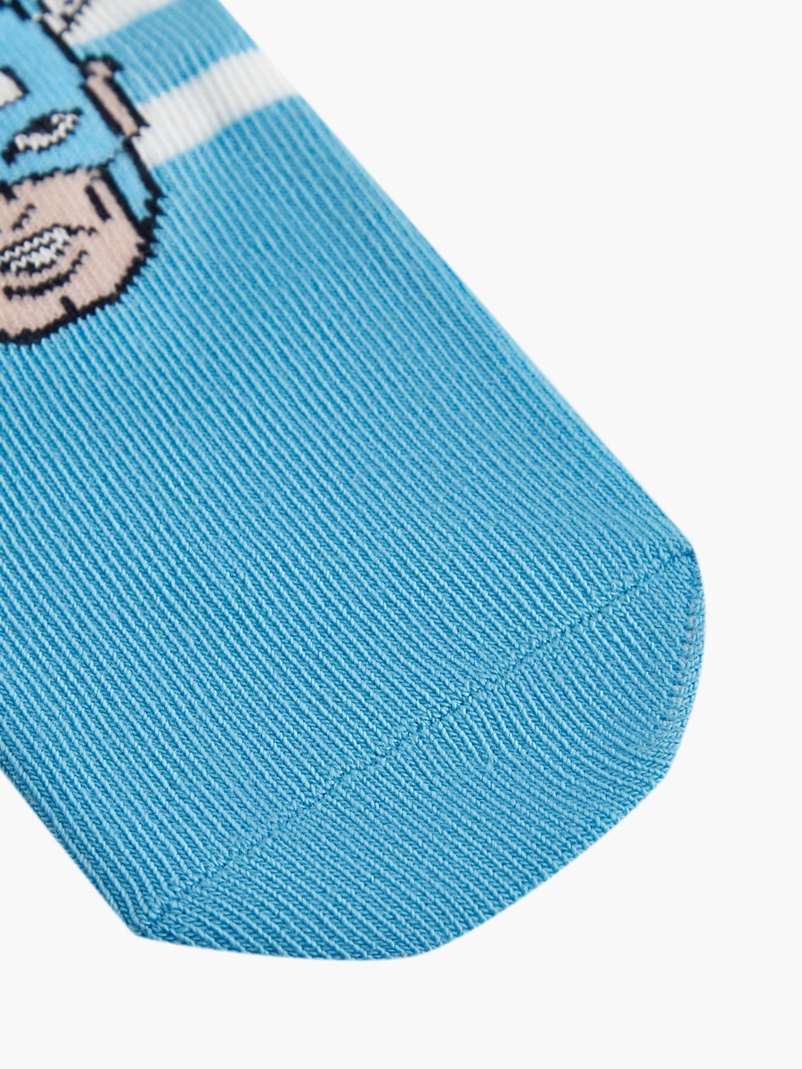 Superhero Print Ankle Length Socks - Set of 3