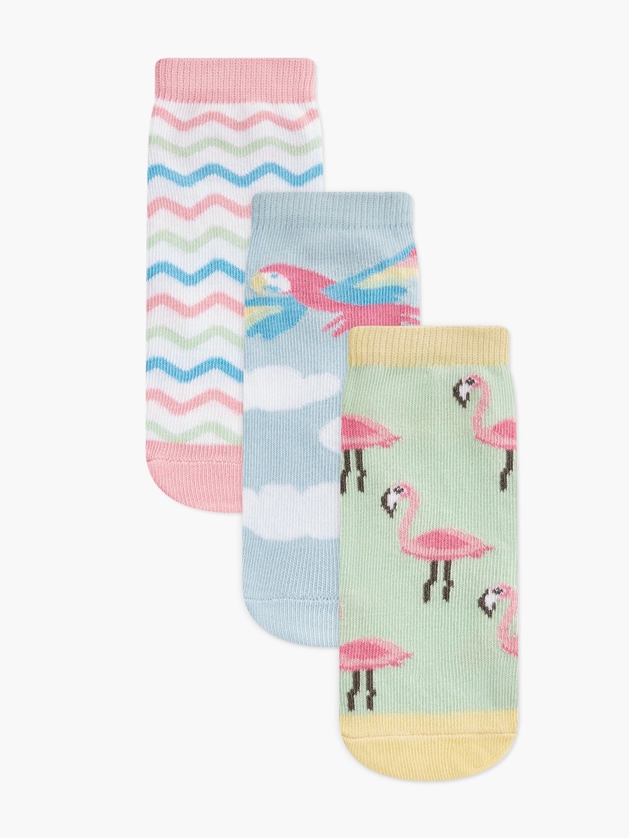 Printed Ankle Length Socks - Set of 3