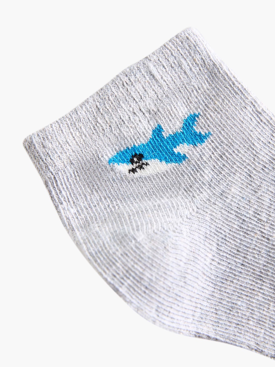 Pack of 7 Baby Boys Nautical Print Socks