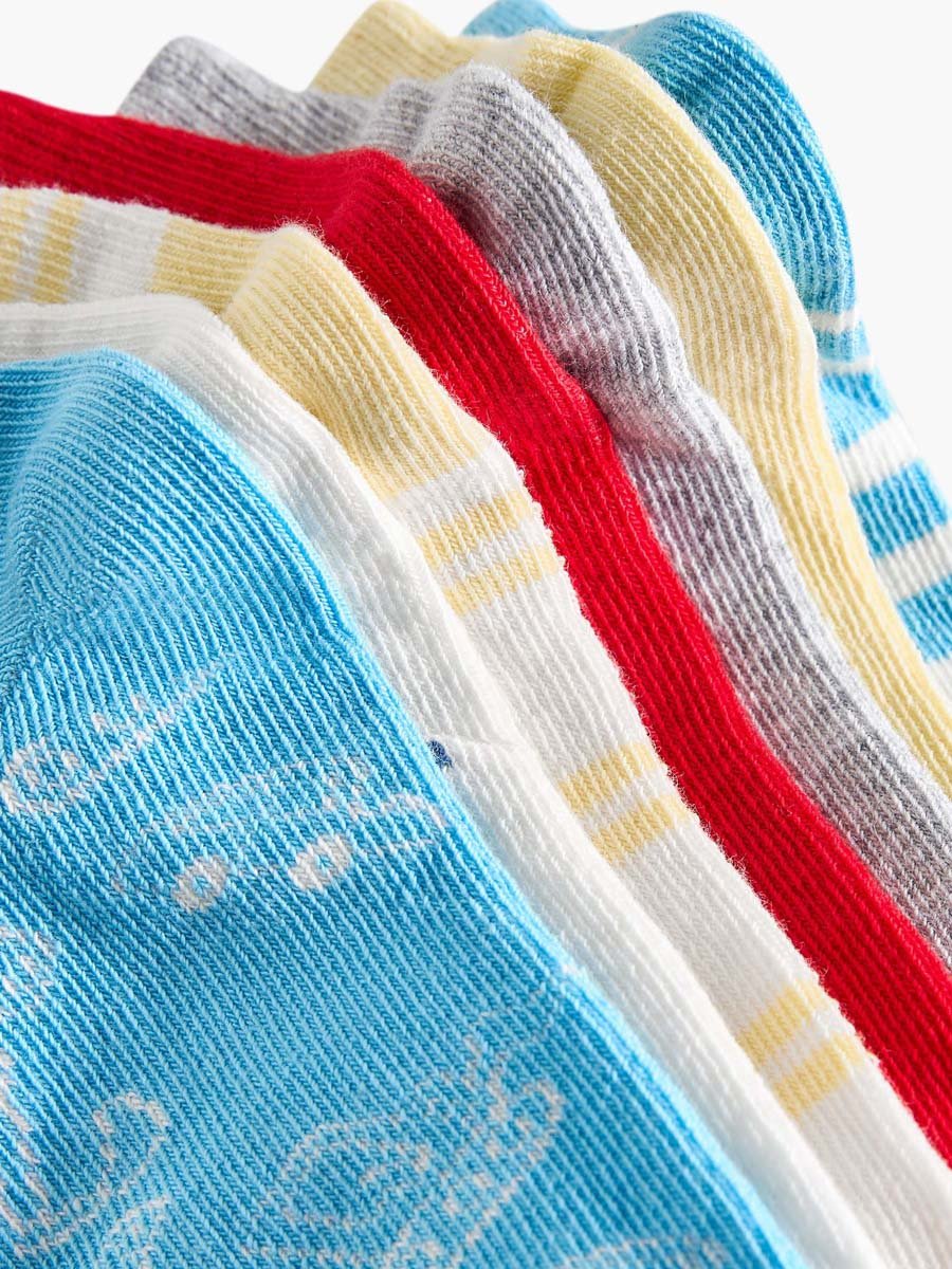 Pack of 7 Baby Boys Printed Socks
