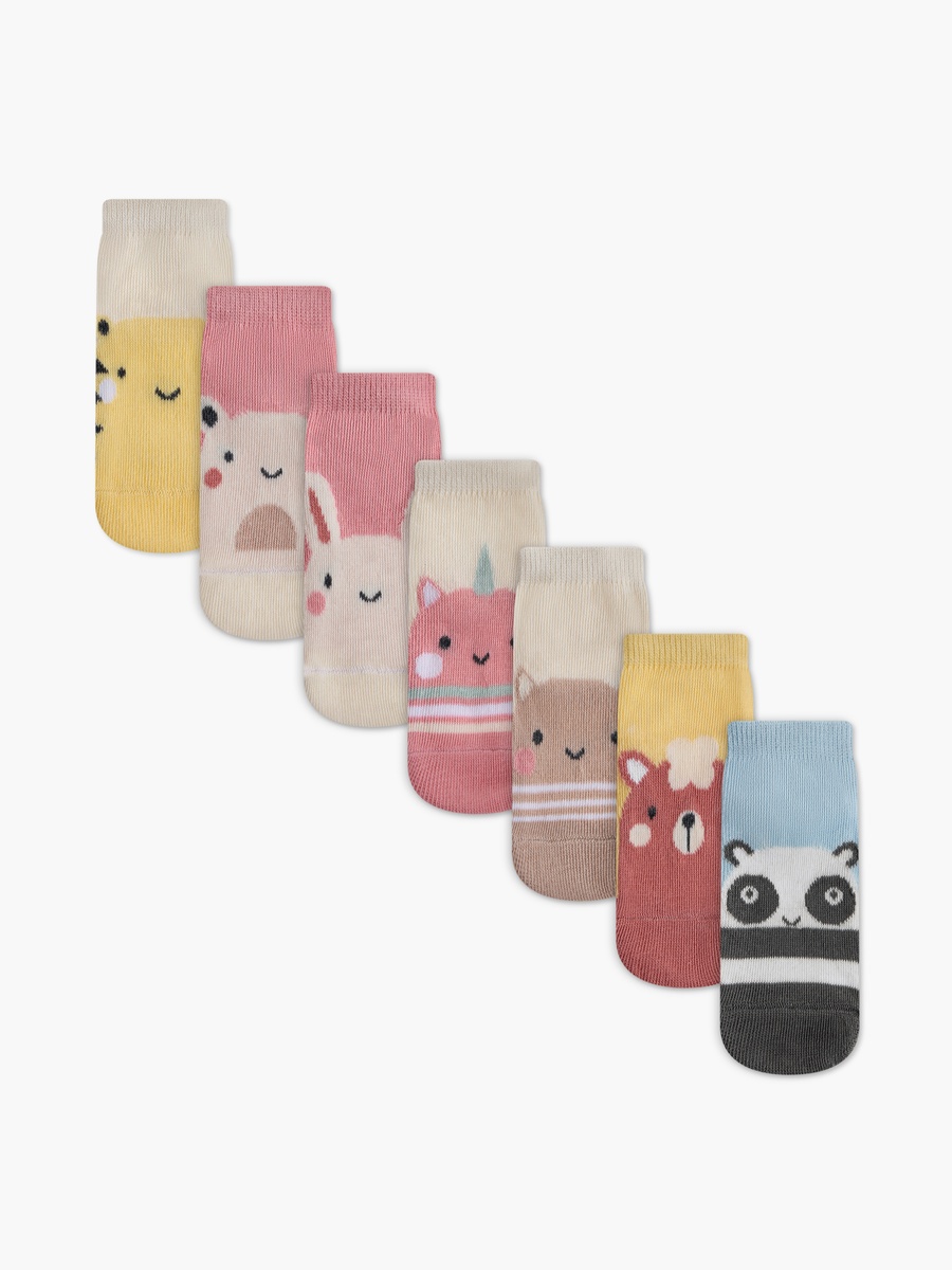 Animal Print Socks - Set of 7