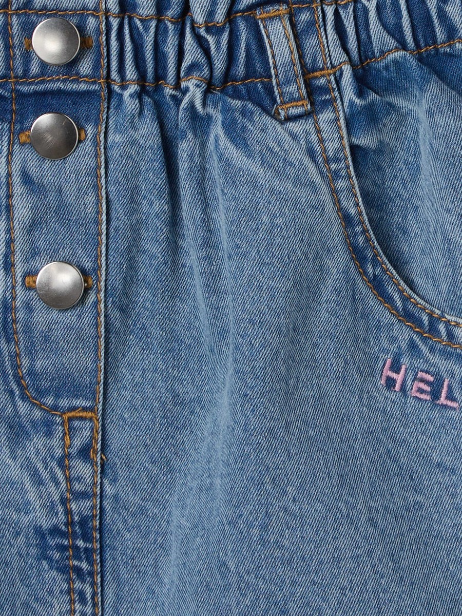 Mini Denim Skirt with Hello Kitty Print