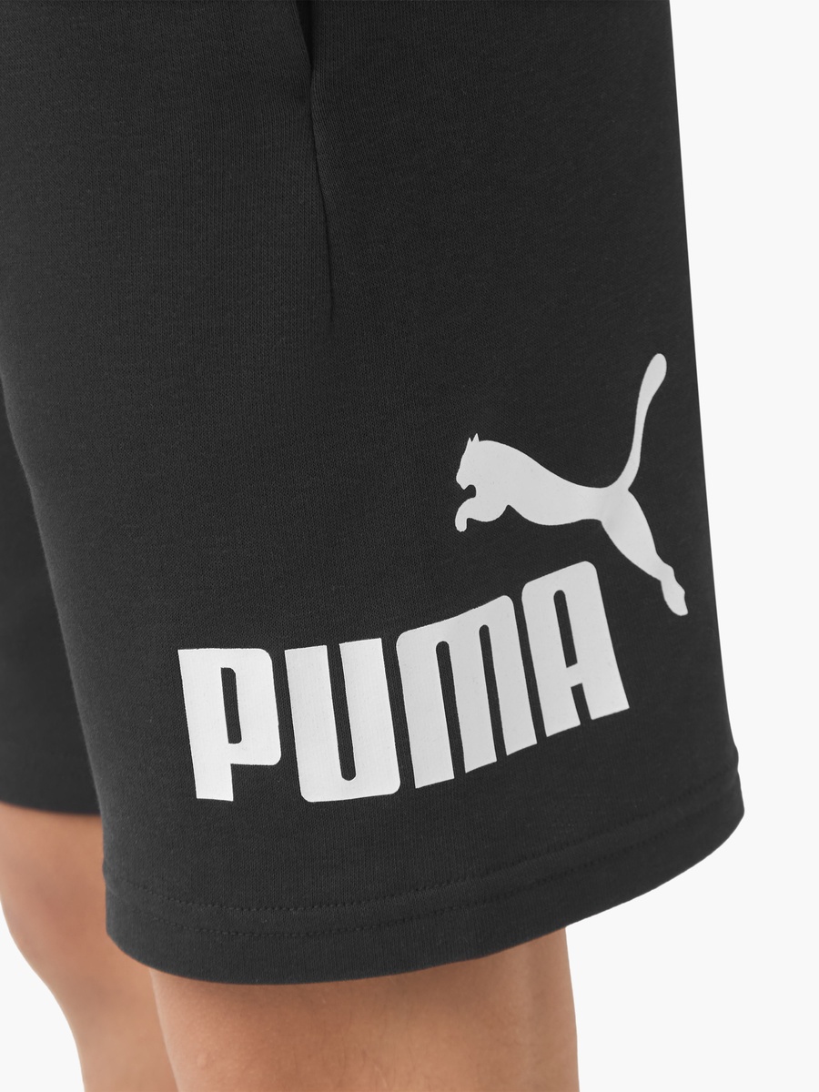 Boys Cotton Shorts with Logo Print