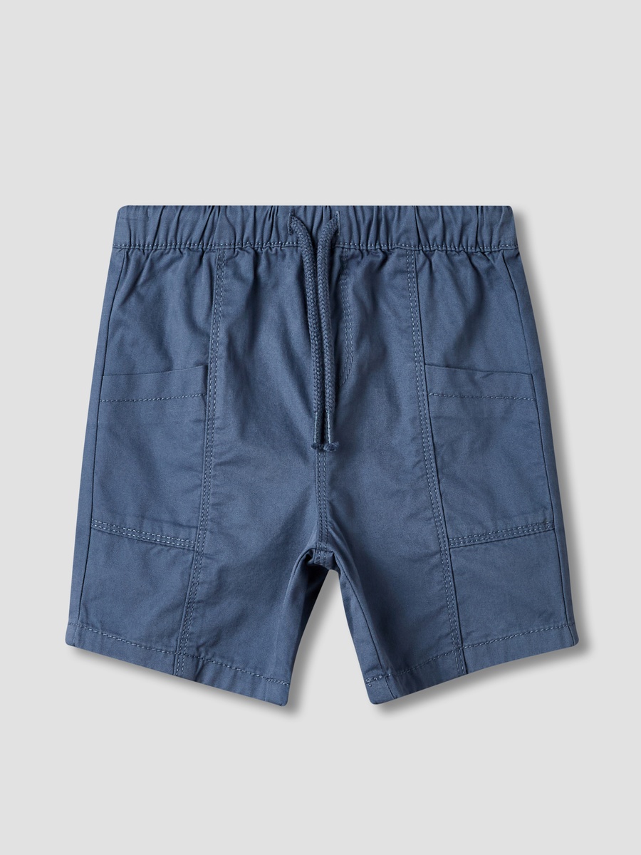 Drawstring Waist Shorts with Pockets