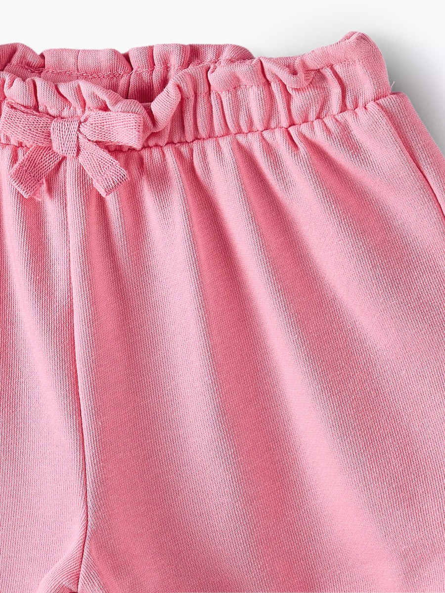 Elasticated Waist Shorts with Ruffle Hem