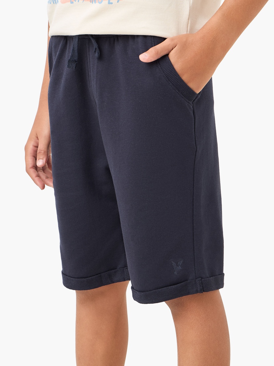 Solid Shorts with Pocket Detail and Elasticised Waistband