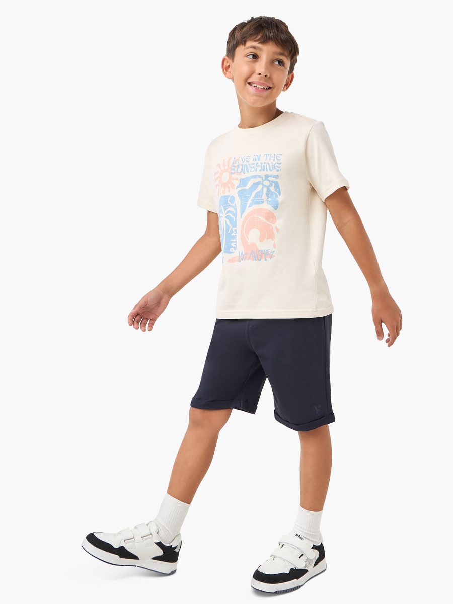 Solid Shorts with Pocket Detail and Elasticised Waistband