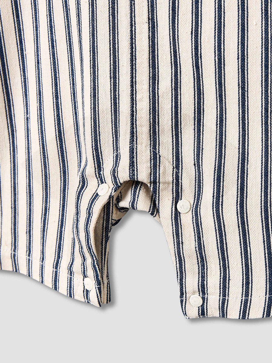 Crew Neck Short Sleeve T-Shirt and Dungaree Set with Pocket