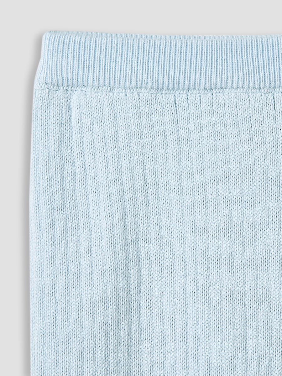  Cotton Long Sleeves Pyjama Set with Ribbed Texture