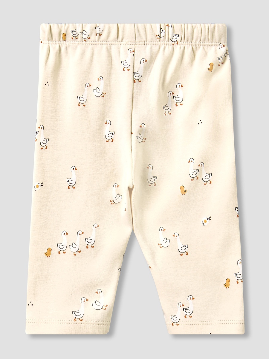 Cotton Collared Long Sleeves Pyjama Set with Duck Print