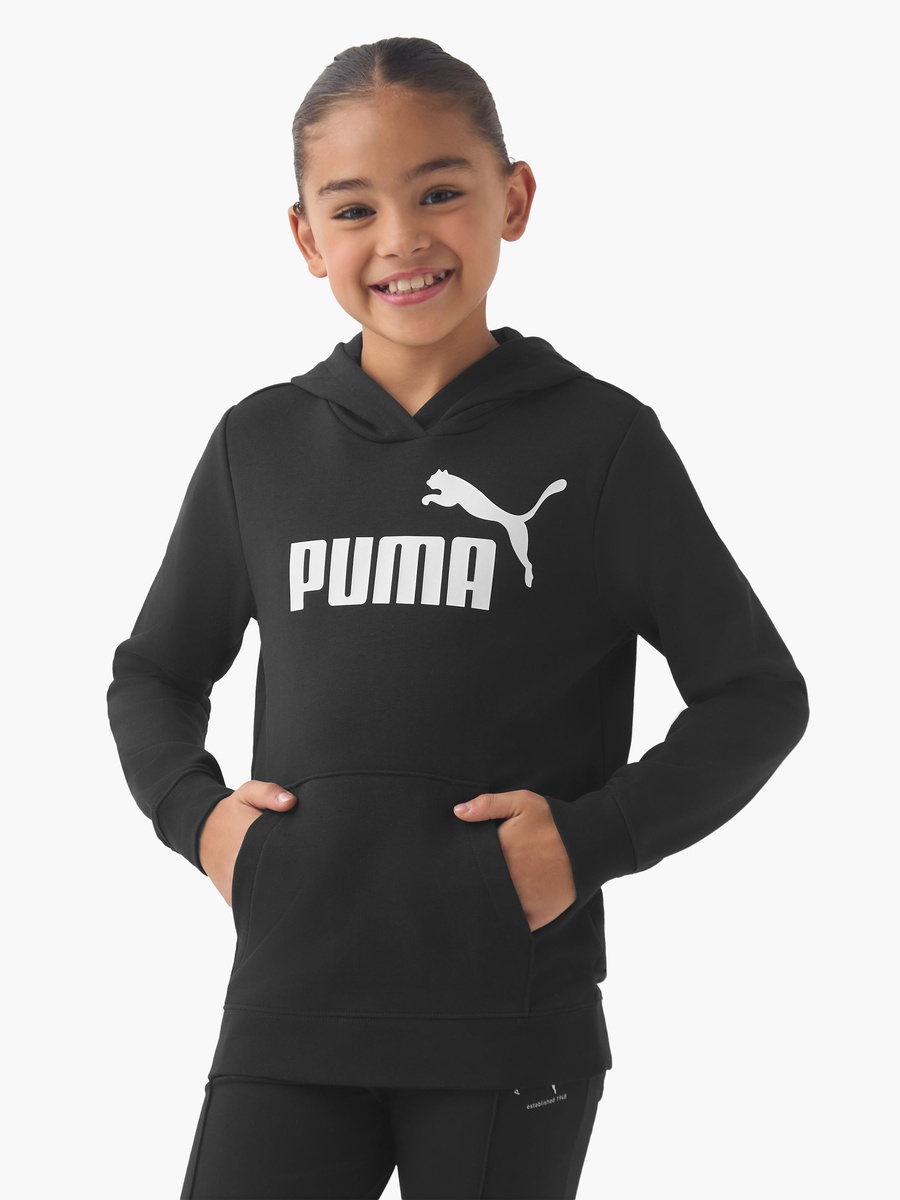 Girls Cotton Hooded Sweatshirt with Kangaroo Pocket and Long Sleeves