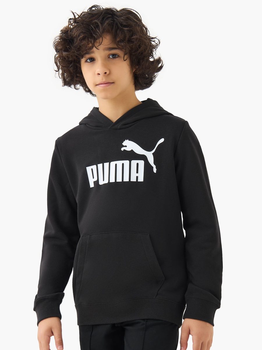 Boys Cotton Hooded Neck Sweatshirt with Kangaroo Pocket and Long Sleeves