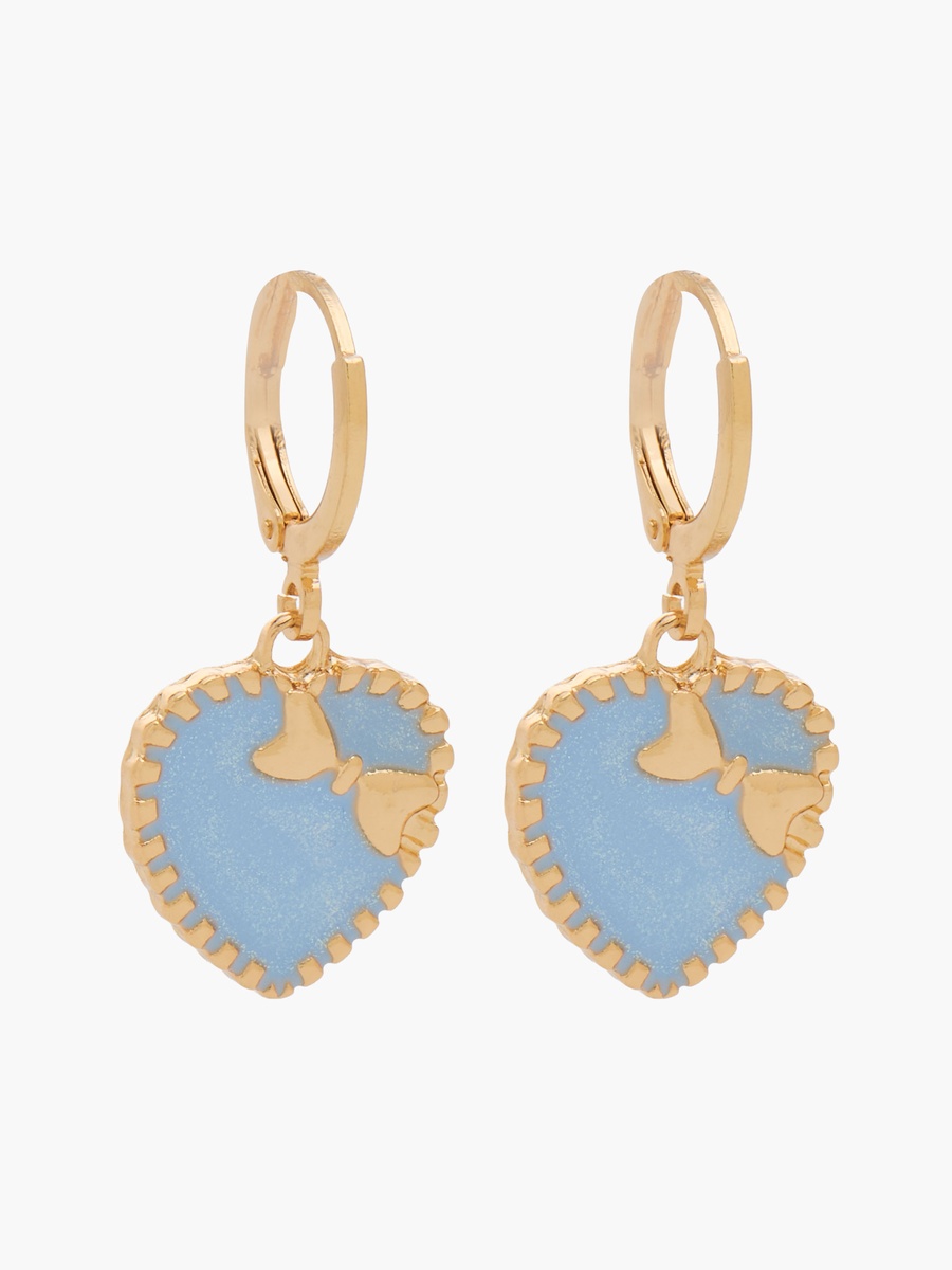 Hoop Earring with Heart Shape