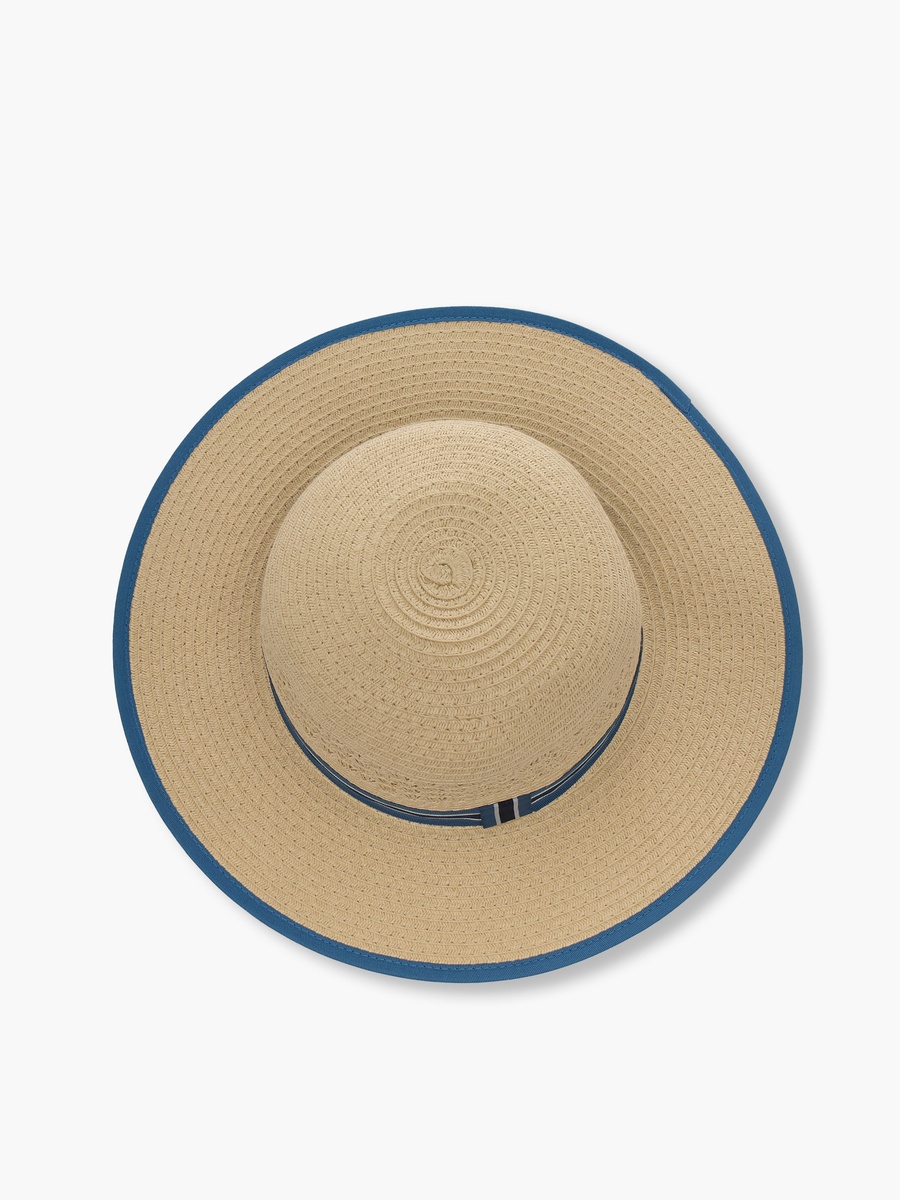Hat with Striped Detail