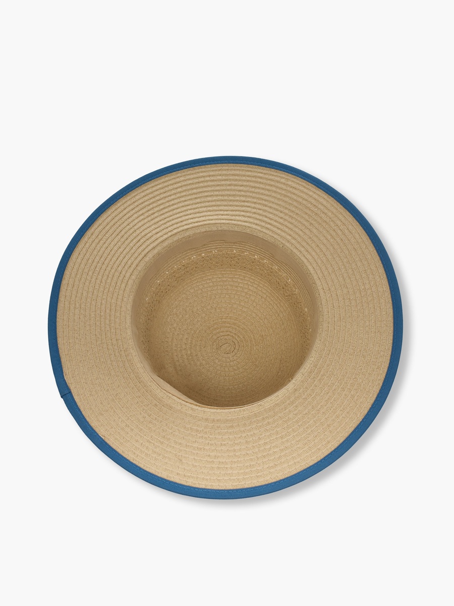 Hat with Striped Detail