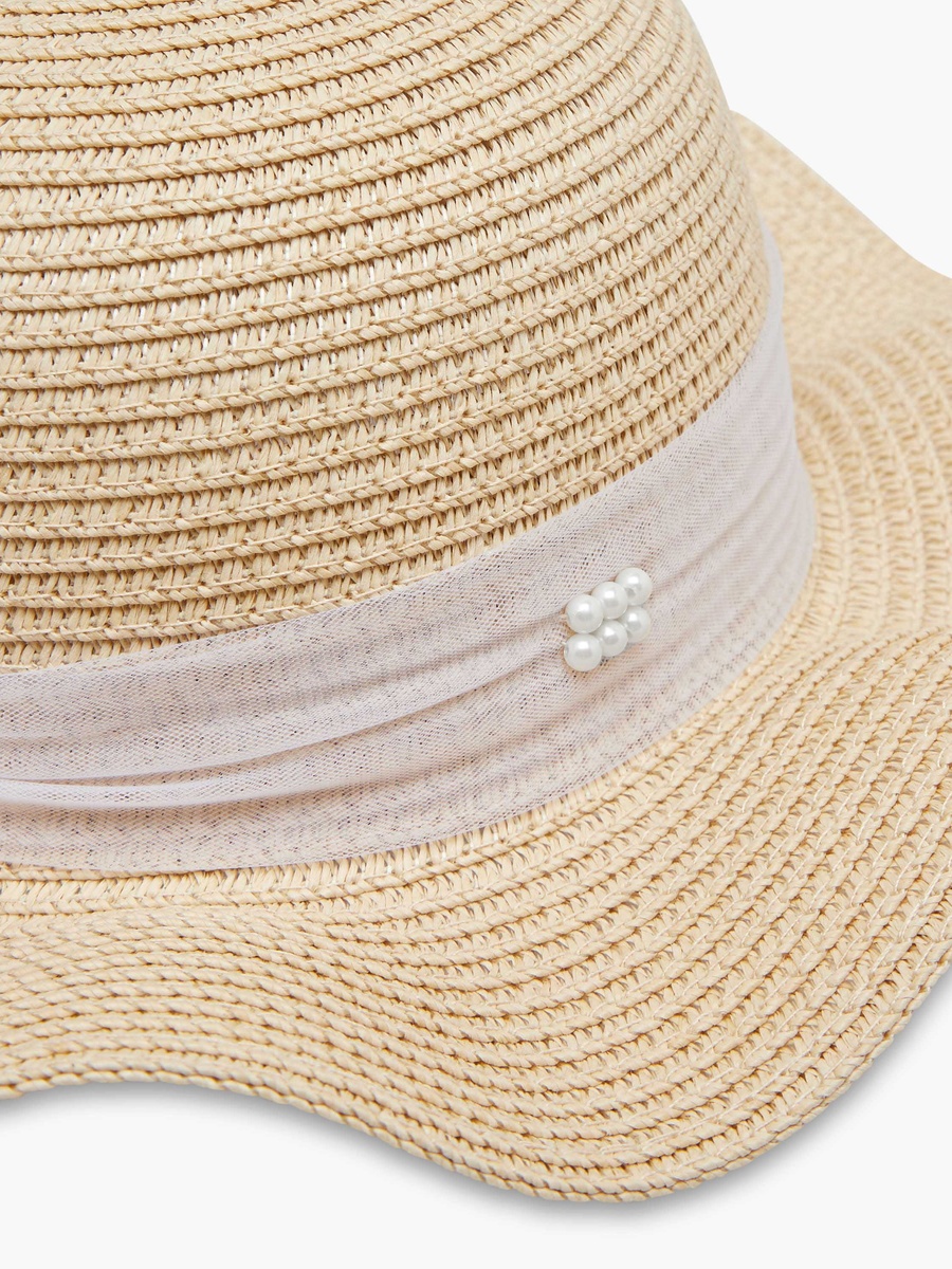 Hat with Bow Detail