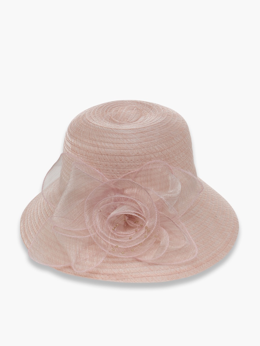 Hat with Floral Detail