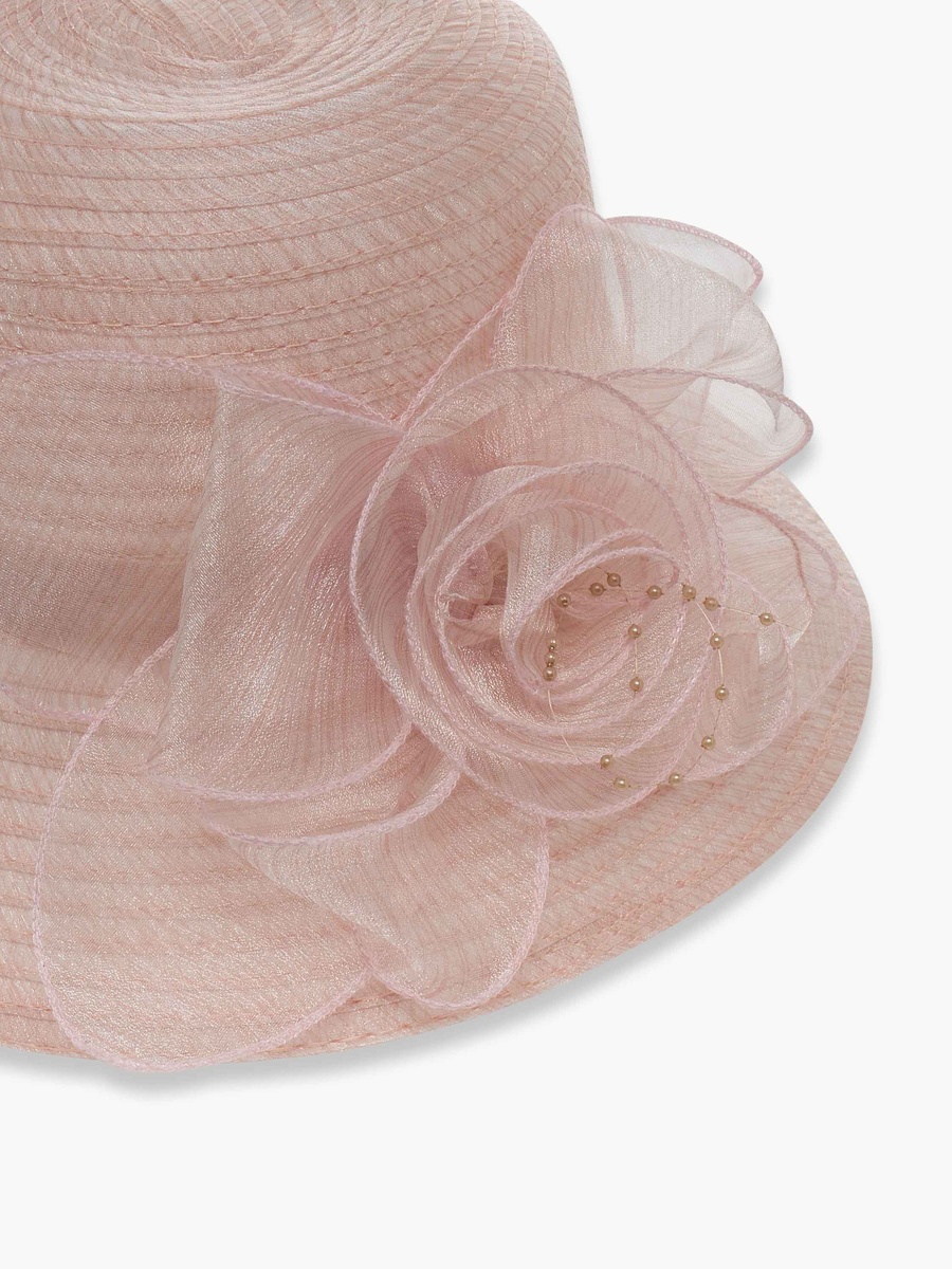 Hat with Floral Detail