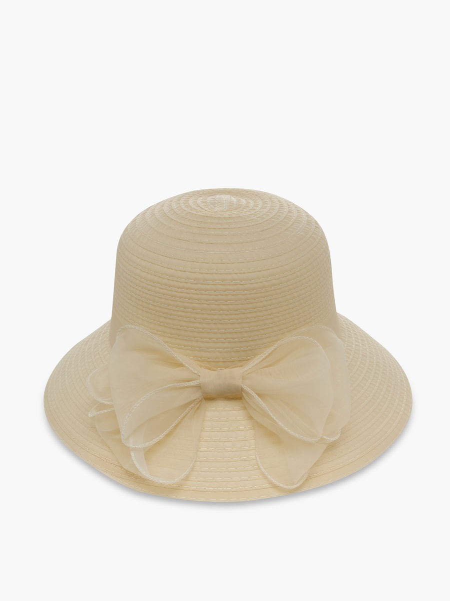 Cap with Bow Detail