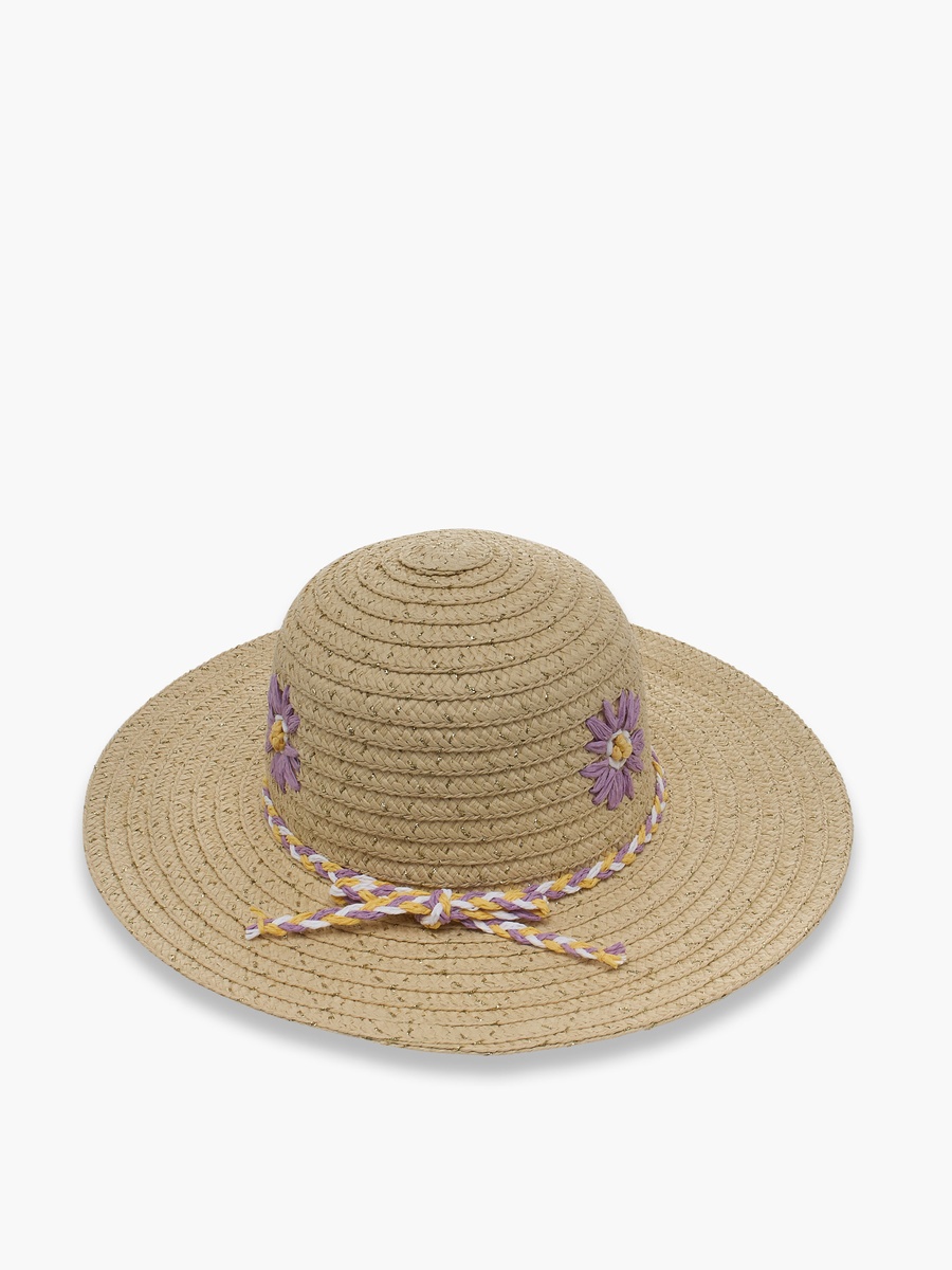 Hat with Floral Detail